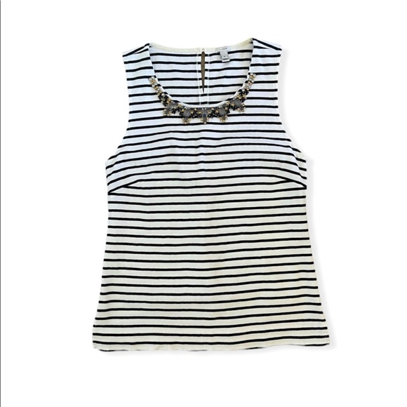 J. Crew Tops - Gorgeous J. Crew Tank Top Jewel Embellished
